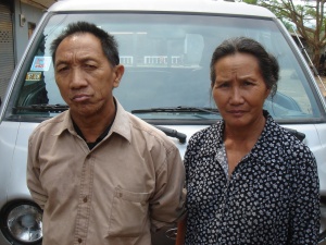Kapeter's grandparents asked me to take a photo of them.  They told me that they didn't have many pictures of themselves and that they were getting old and wanted them for their family.  They posed in front of thier truck, a prized posession.