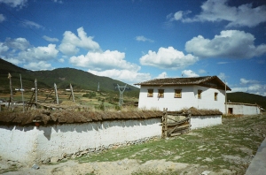 A Tibetan house outside of Shangri-la